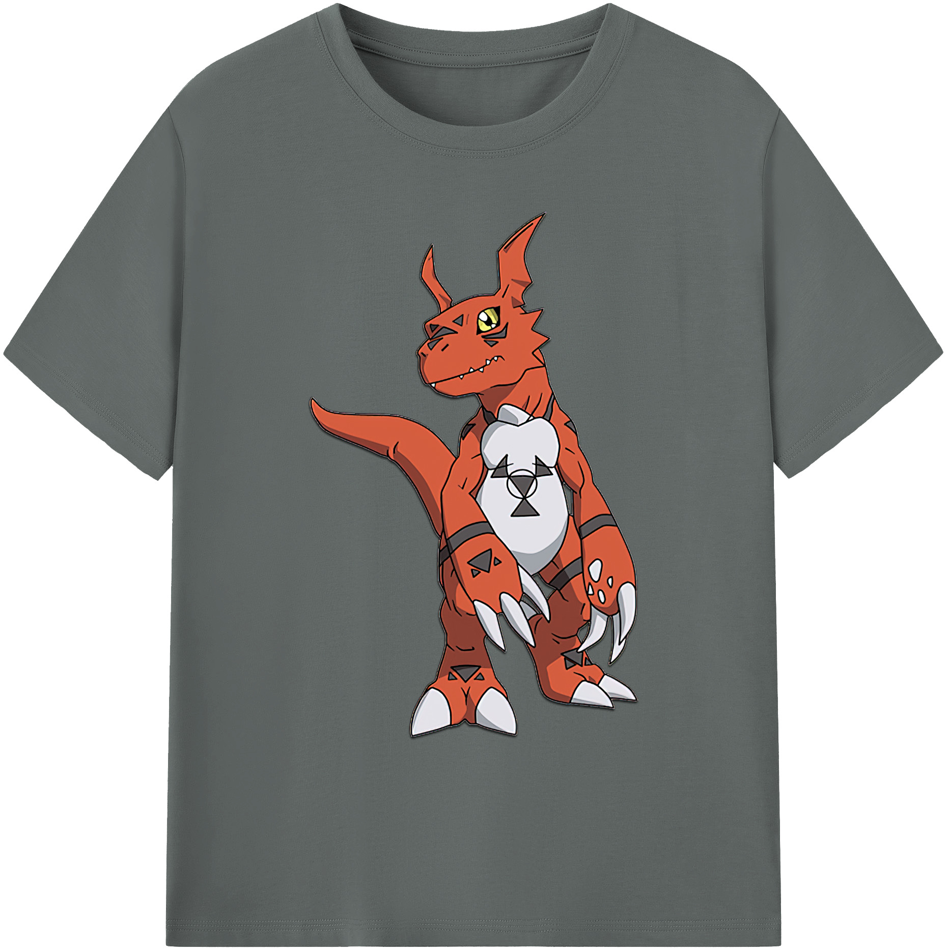 （画像用） Digimon デジタルモンスター/デジモン 綿100％ メンズ半袖Tシャツ｜肌触りやわらか＆通気性